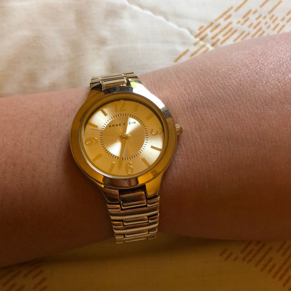 Simple Gold Anne Klein Watch